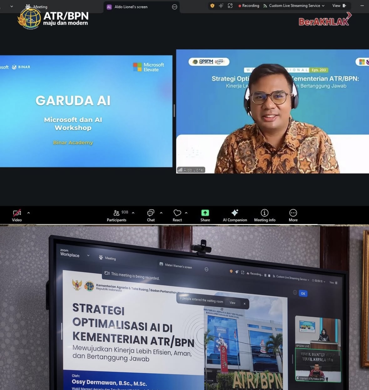 Wamen Ossy Dermawan: AI Berpotensi Cegah Konflik Agraria dan Mafia Tanah
