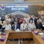 Perkuat Sinergi dengan Media, Kantah Depok Paparkan Layanan PERINTIS 10 Hari