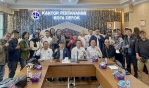 Perkuat Sinergi dengan Media, Kantah Depok Paparkan Layanan PERINTIS 10 Hari