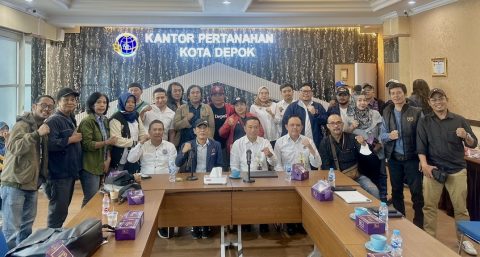 Perkuat Sinergi dengan Media, Kantah Depok Paparkan Layanan PERINTIS 10 Hari